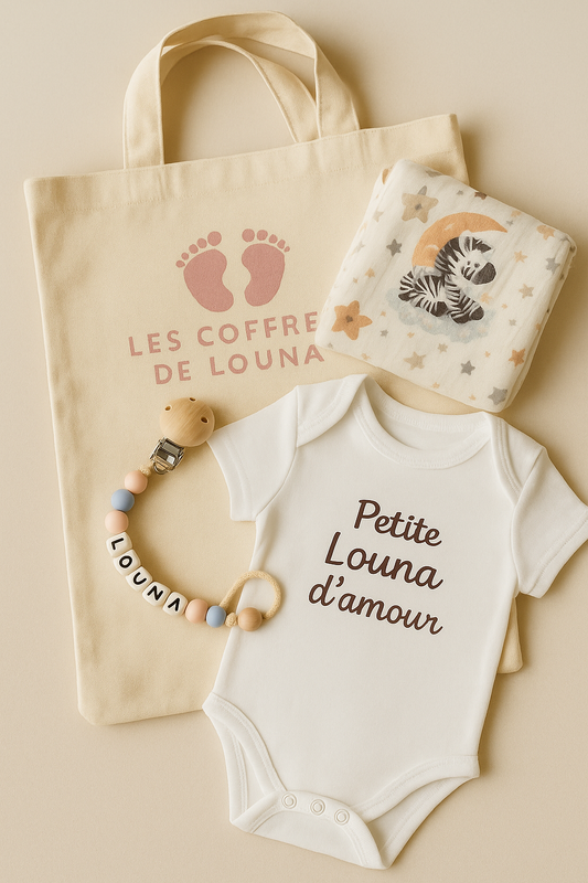 Coffret naissance Premium - Petite Louna d'amour