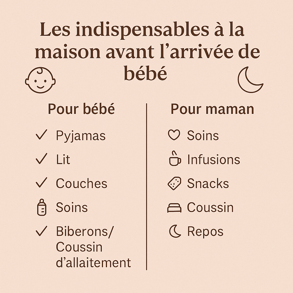 Préparer l'arrivée de bébé :: les indispensables à avoir à la maison