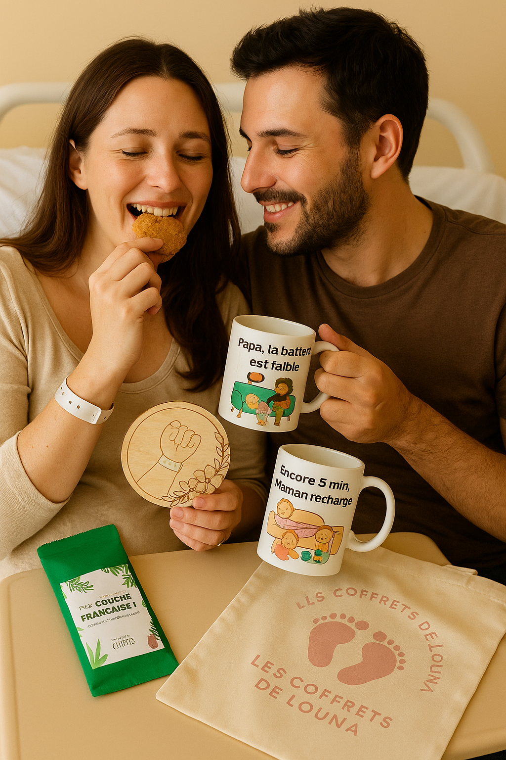 Coffret naissance Gourmand simple - Cadeau maman & bébé